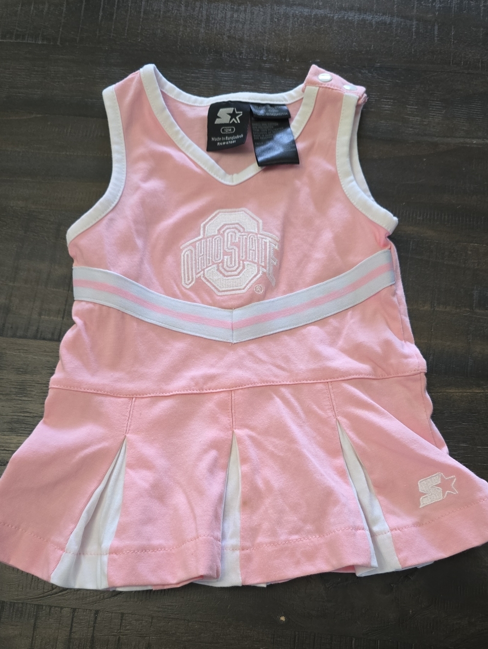 Ohio State Girls Starter Cheerleader Dress. 12 Months. EUC